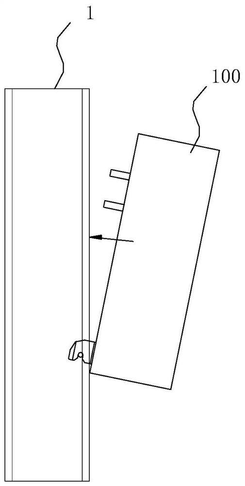 A plug-in box installation interlocking structure