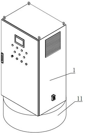 Intelligent anti-shaking multifunctional oil well control cabinet