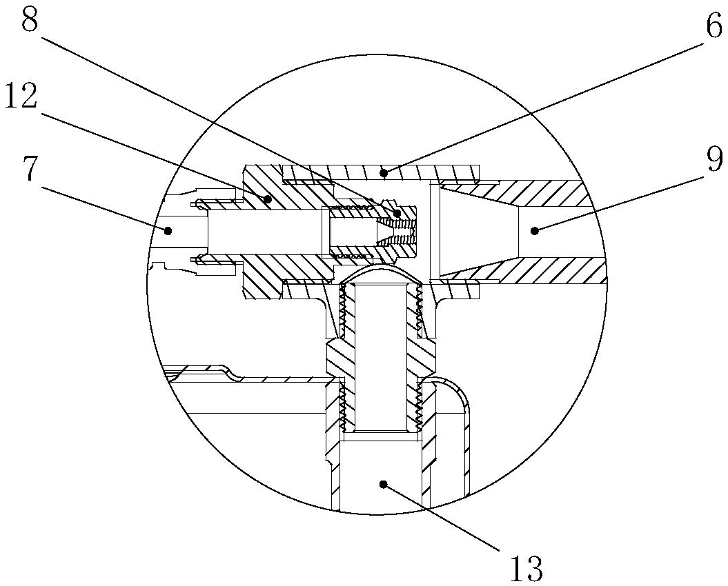 High-pressure ground cleaner with self-absorption function