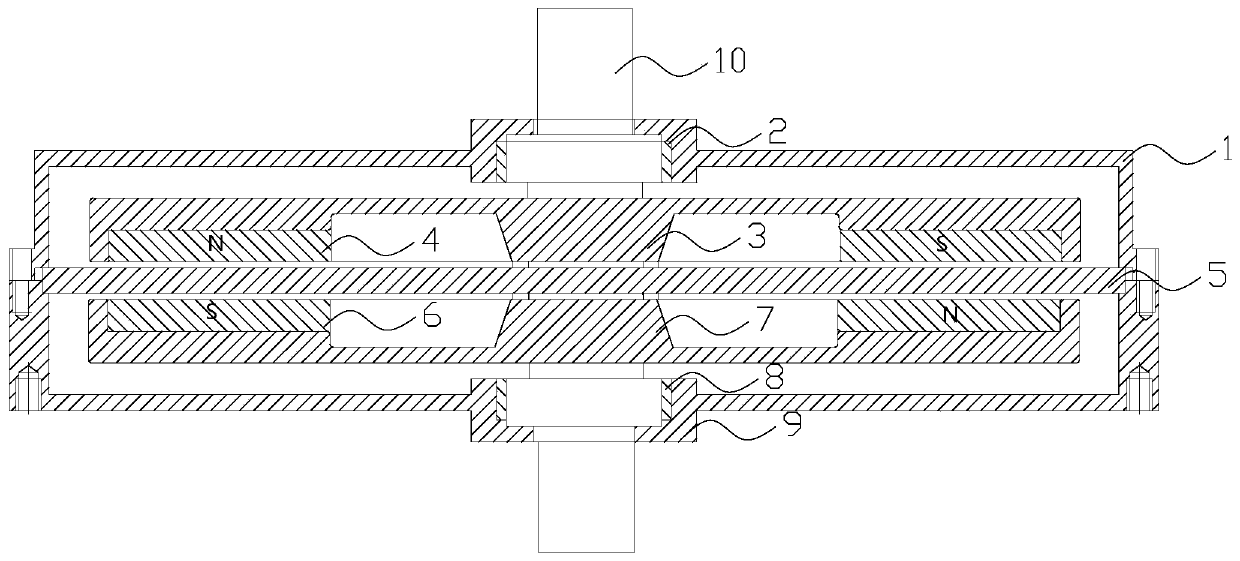 Ceramic PCB disc type brushless excitation motor