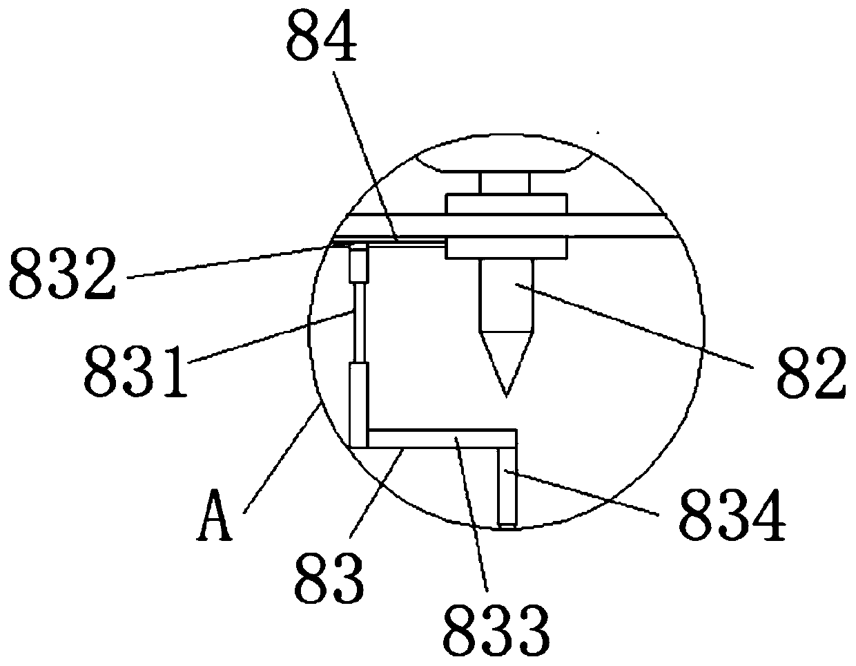 Intelligent automation household plate material punching device