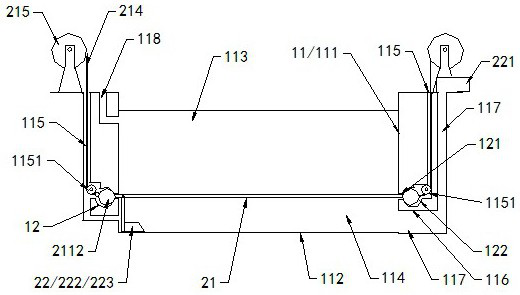 A sedimentation tank dredging device