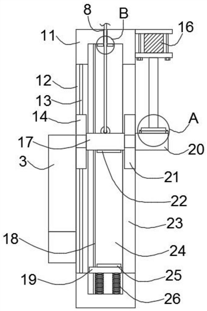 A tamping machine for road construction that facilitates adjustment of tamping strength