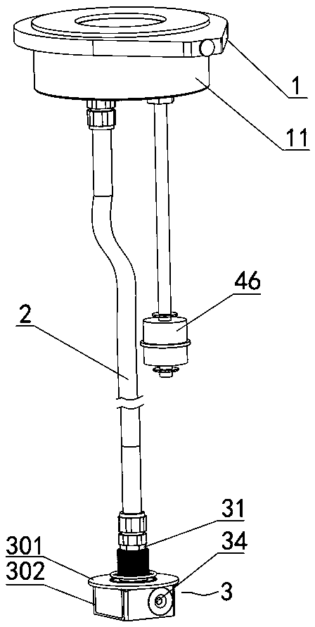 Remote water pressure monitoring terminal of smart outdoor fire hydrant, and smart outdoor fire hydrant