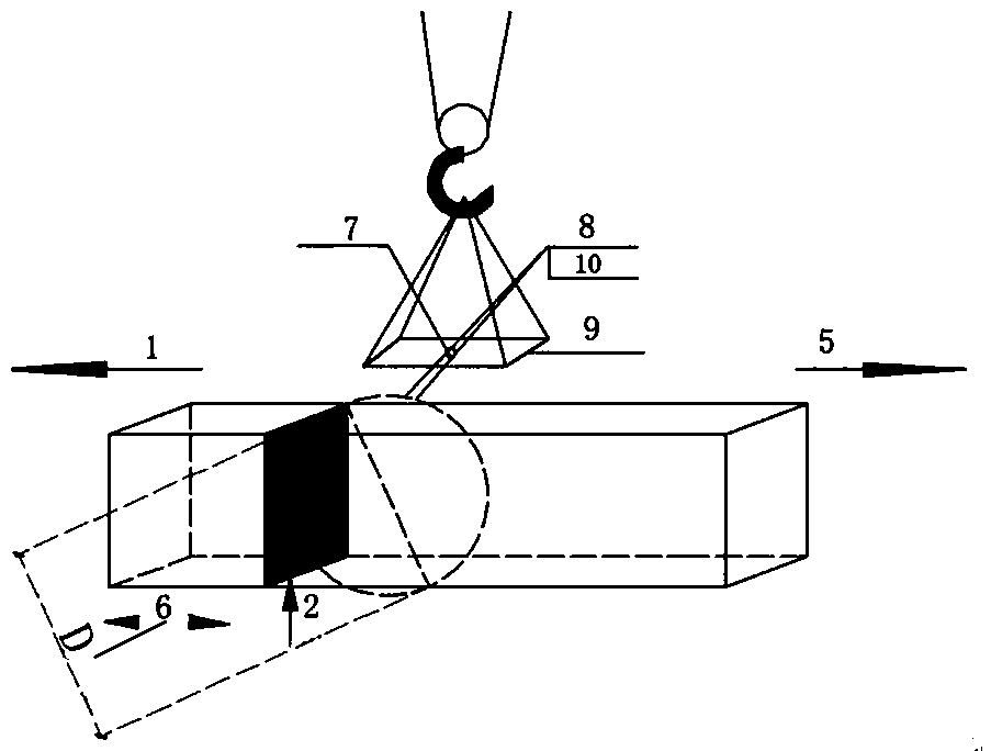 A kind of air film type core body and its sealing method for on-line sealing of boiler flue in power plant