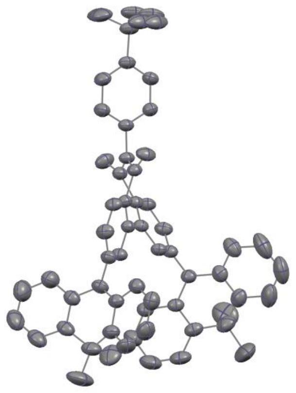 Preparation and application of a thermally activated delayed fluorescence OLED based on a seven-membered ring diimide acceptor