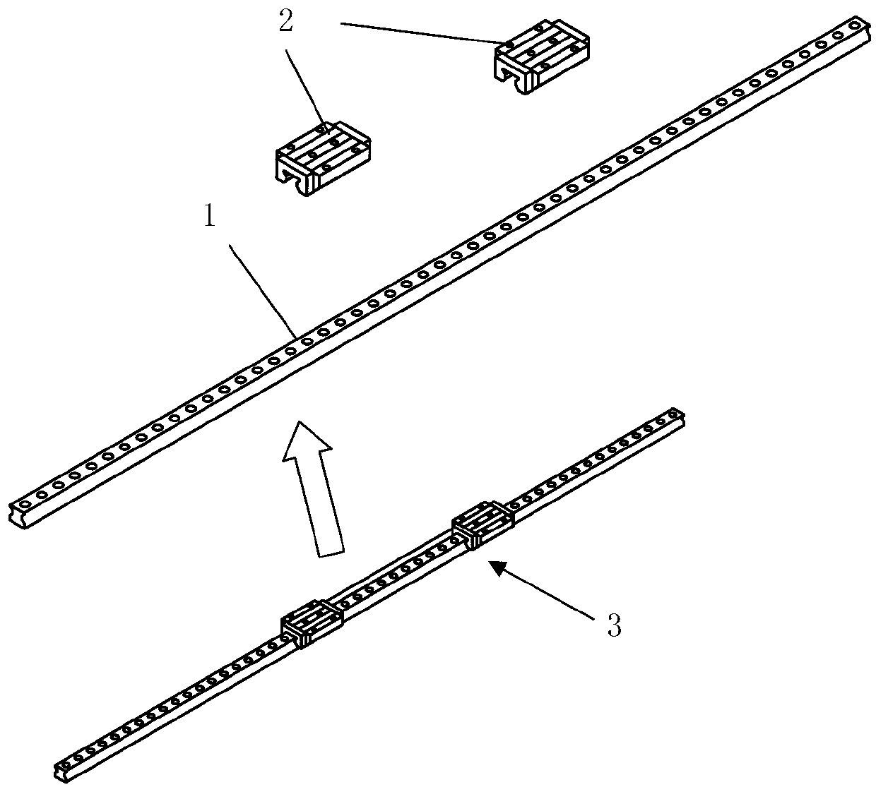 Guide rail slider database building method aiming at machine tool finite element analysis