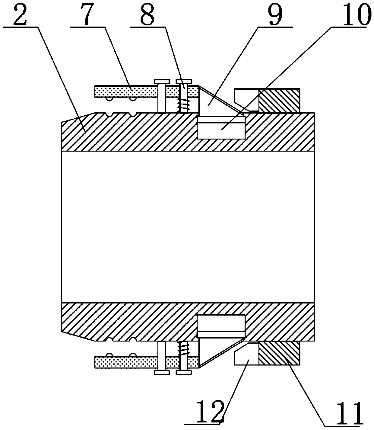 Industrial waste gas processing device