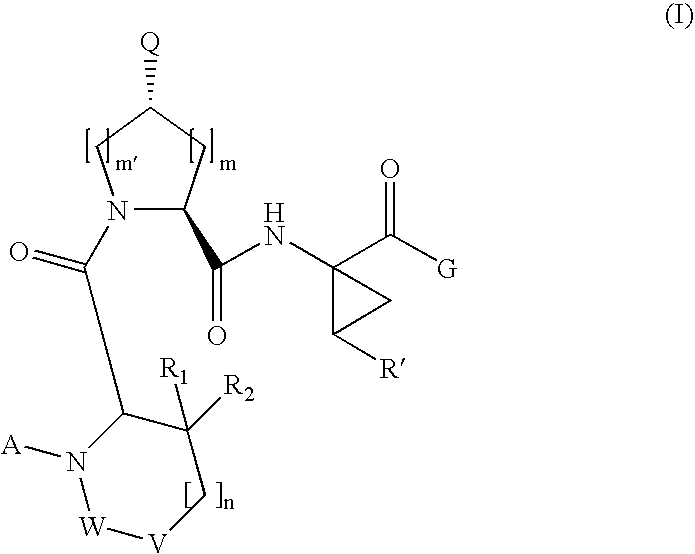 Cyclic p3 tripeptide hepatitis c serine protease inhibitors