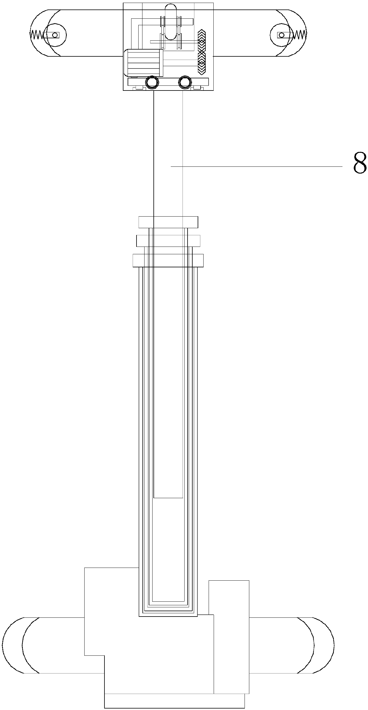 Power automatic pole-climbing wire feeding device