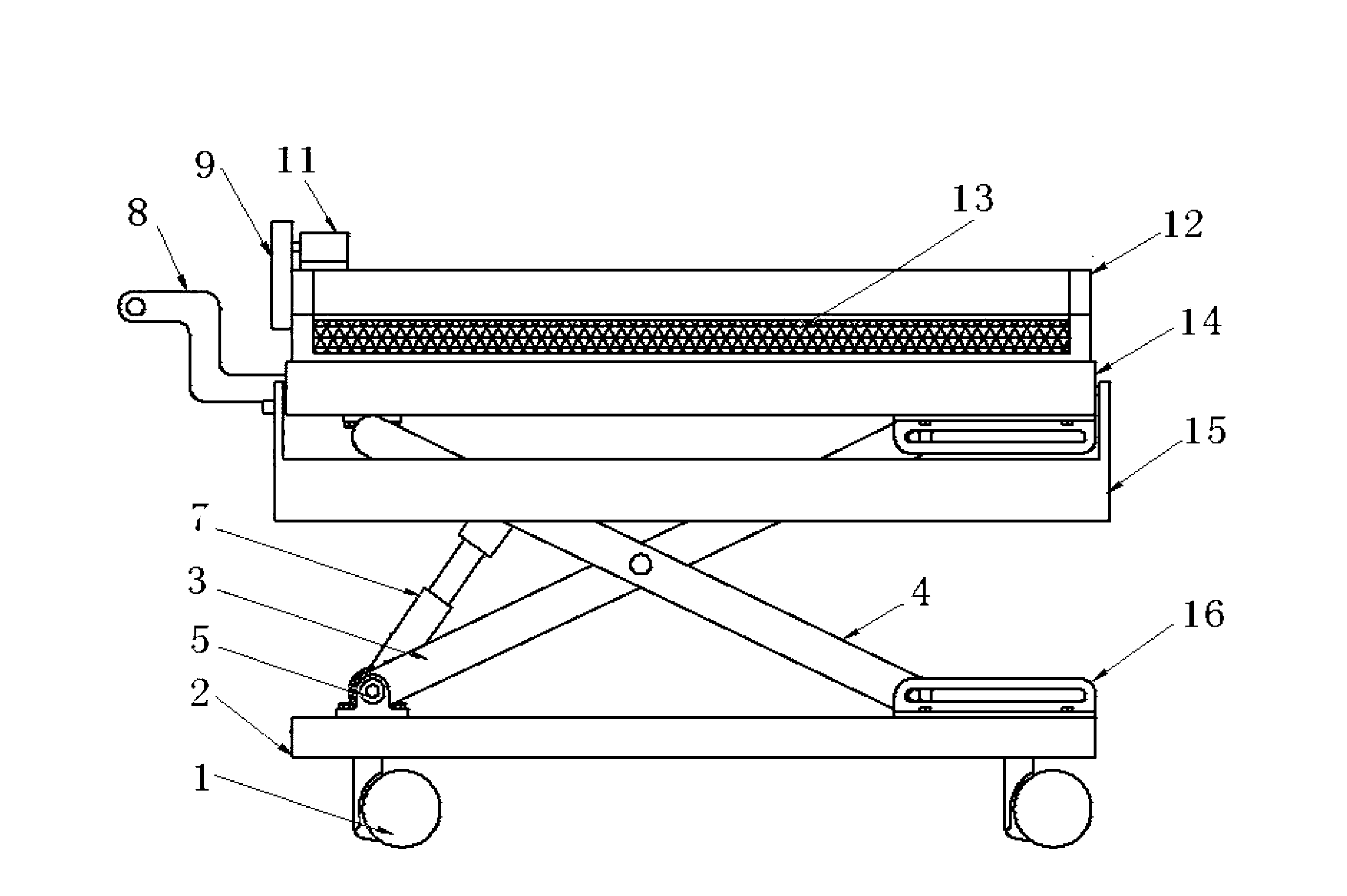 Stretcher vehicle capable of automatically and transversely moving patient