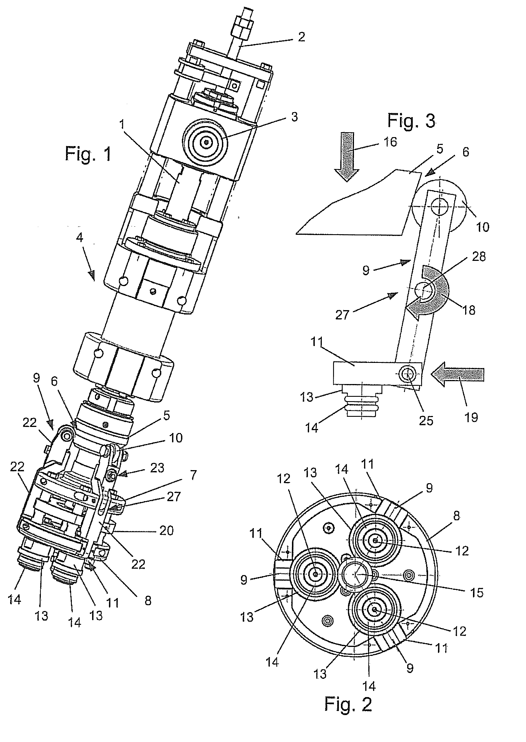 Shaping tool having a rotatable base member