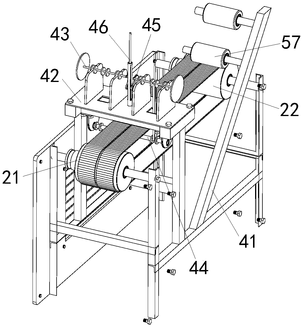 Firecracker knitting and packaging equipment