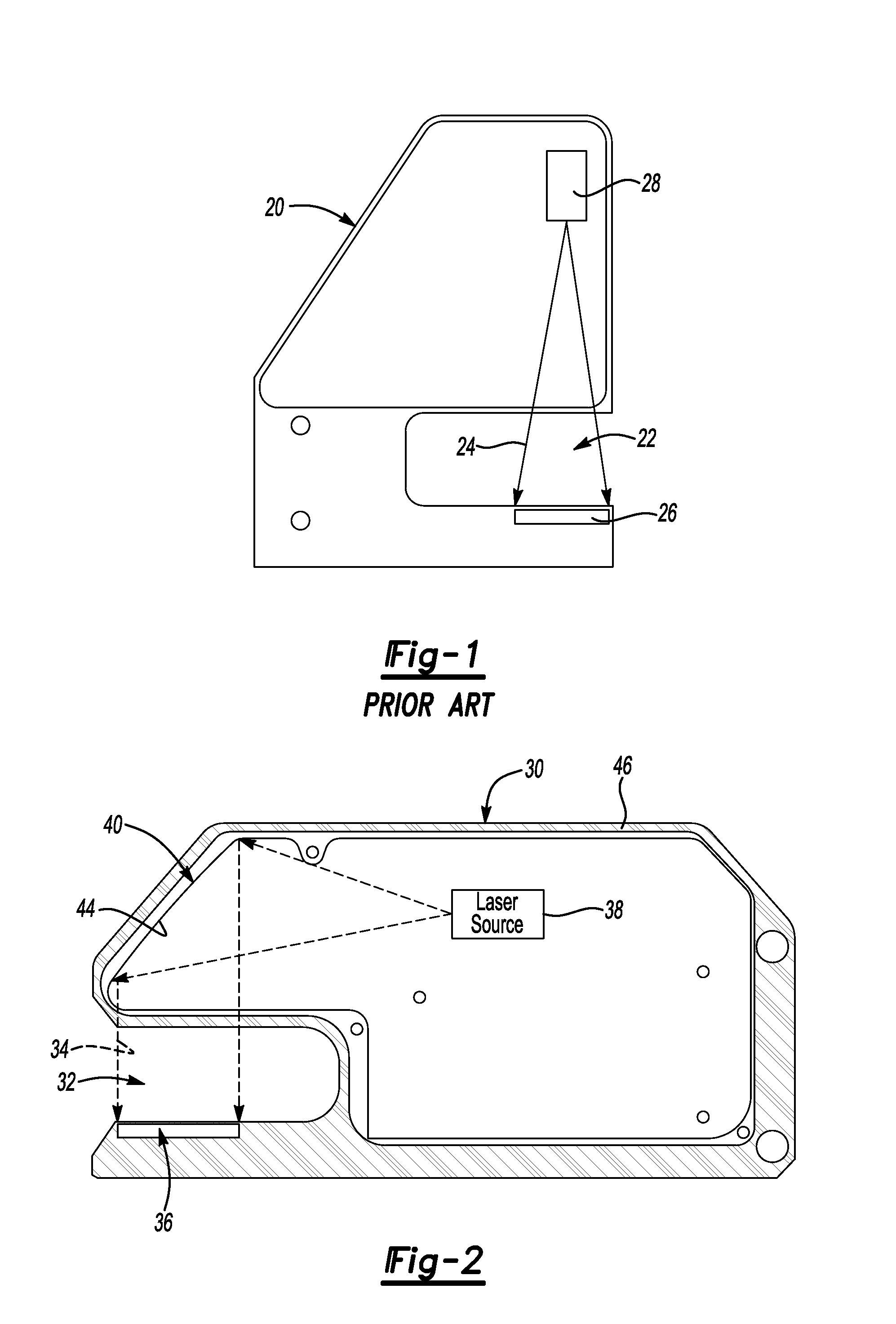 Sensor device with a radiation directing surface