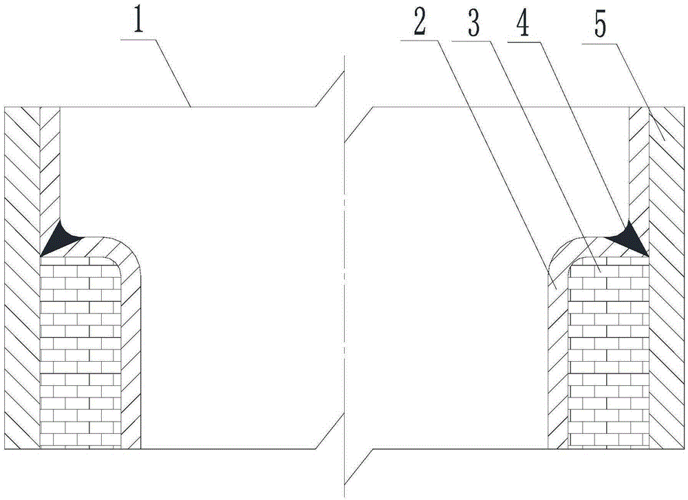 Method for repairing inner wall of acid-making absorption tower