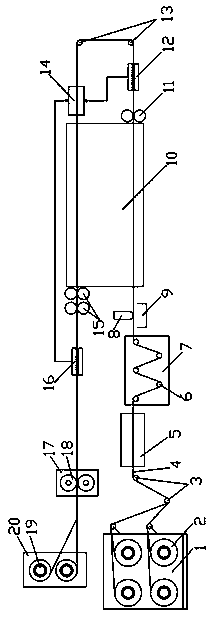 Device and method for preparing continuous fiber reinforced thermoplastic prepreg tape