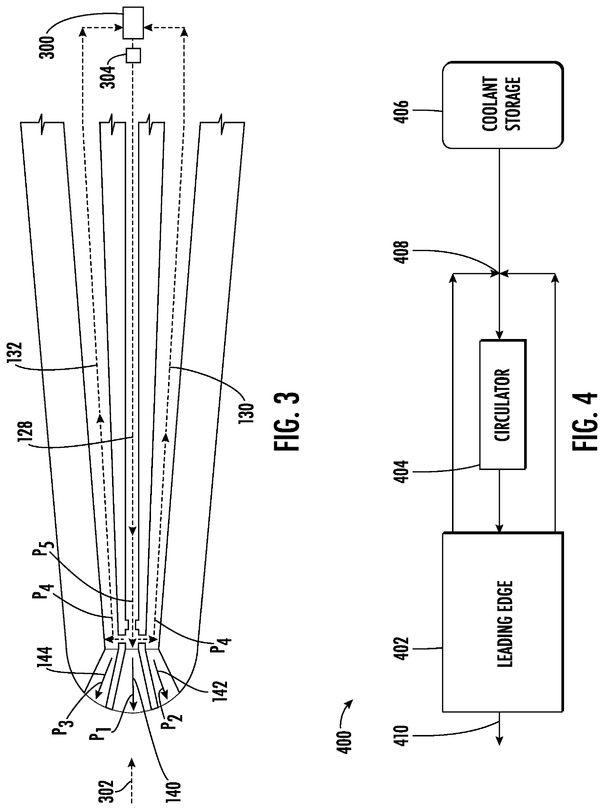 System and method for cooling a leading edge of a high speed vehicle