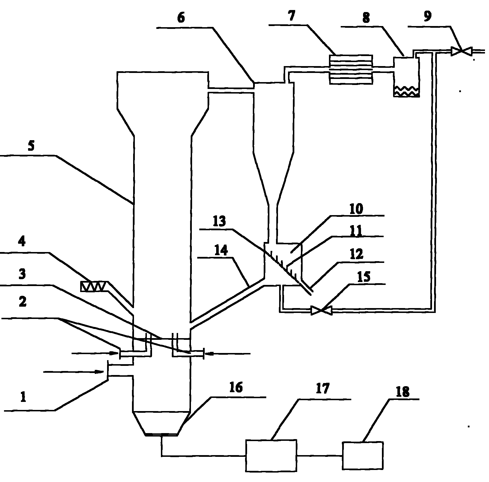 Preparing apparatus for granular active carbon