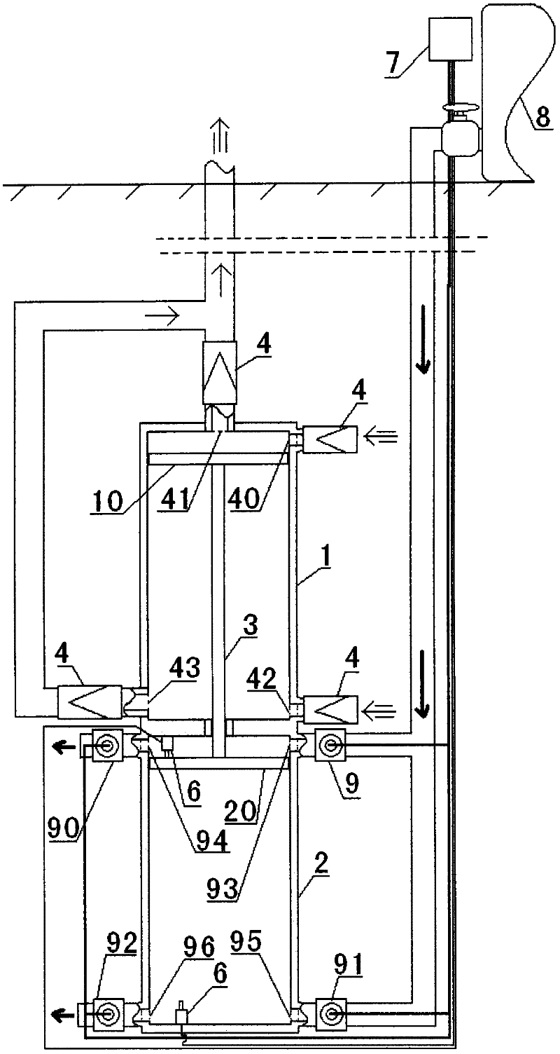 Reciprocating pneumatic water pump