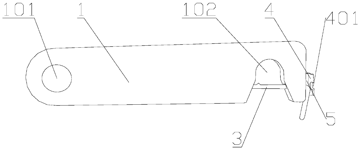 Bogie connecting device and process bogie set