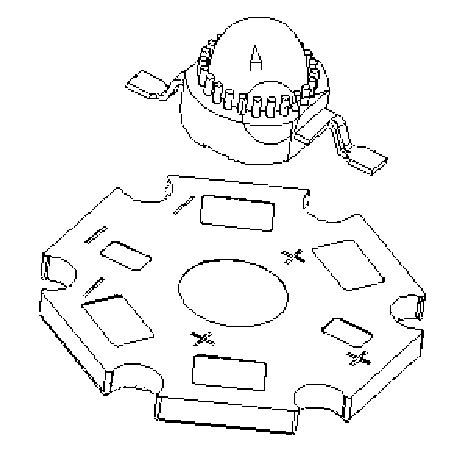 Light-emitting diode (LED) luminescent device with insulation protection apparatus