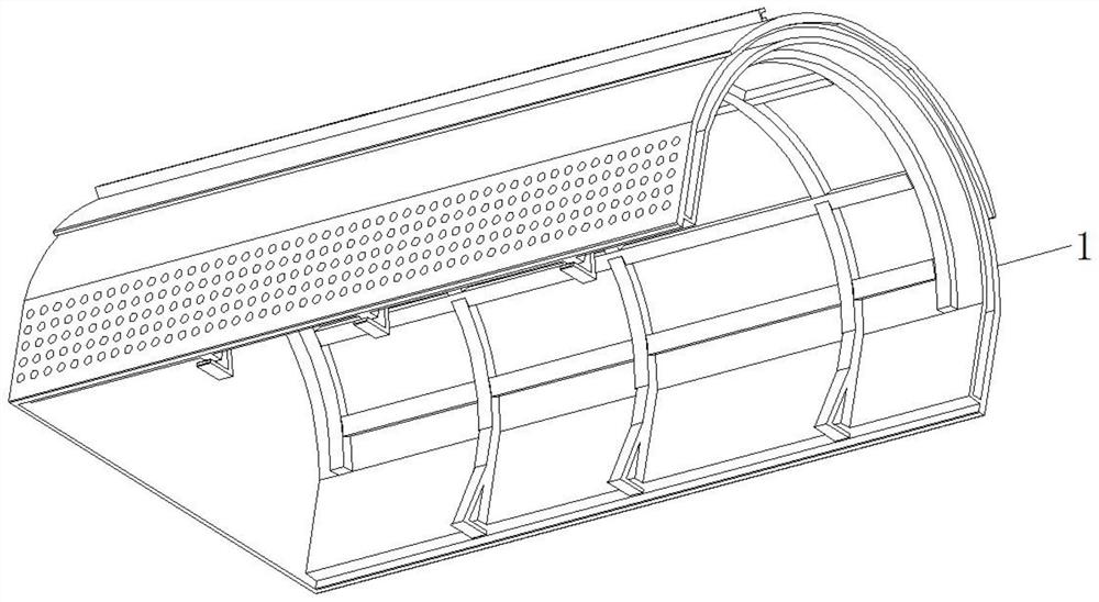 Agricultural greenhouse with snow pressure prevention and wind resistance functions