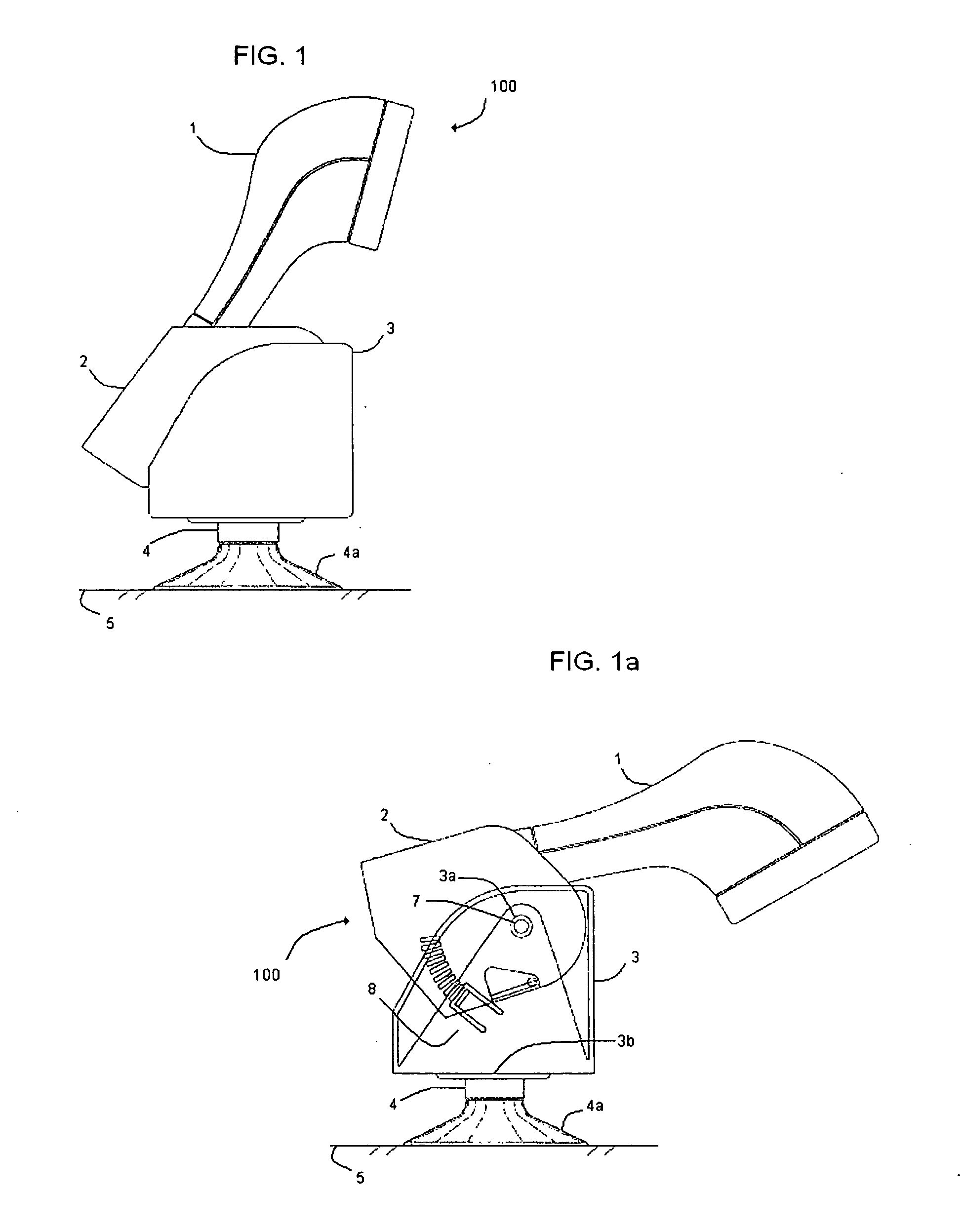 Suction mounted bar code symbol reading system, apparatus and stand