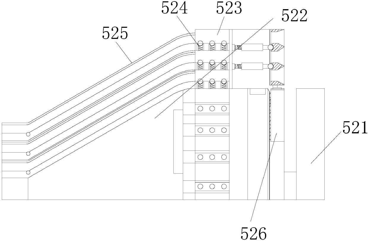 Cable conductor stranding and drawing forming device capable of adjusting number of input bundles based on press fitting achieved by rollers