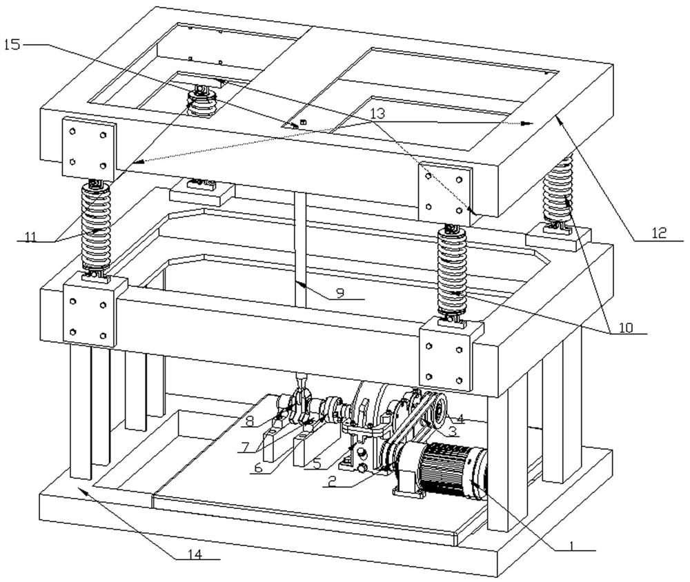 Automobile suspension fatigue life test load loading device