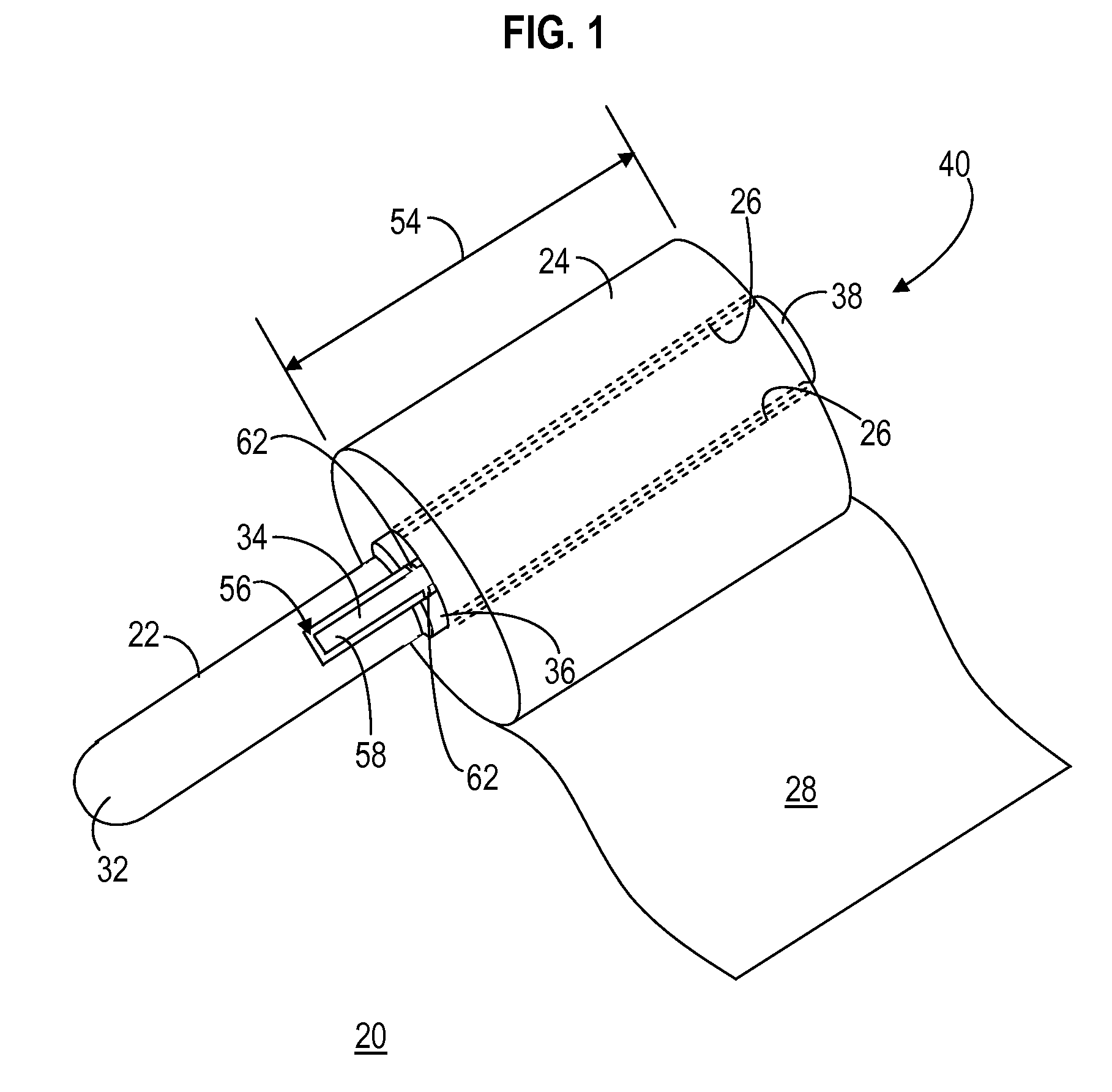 Rolled material applicator