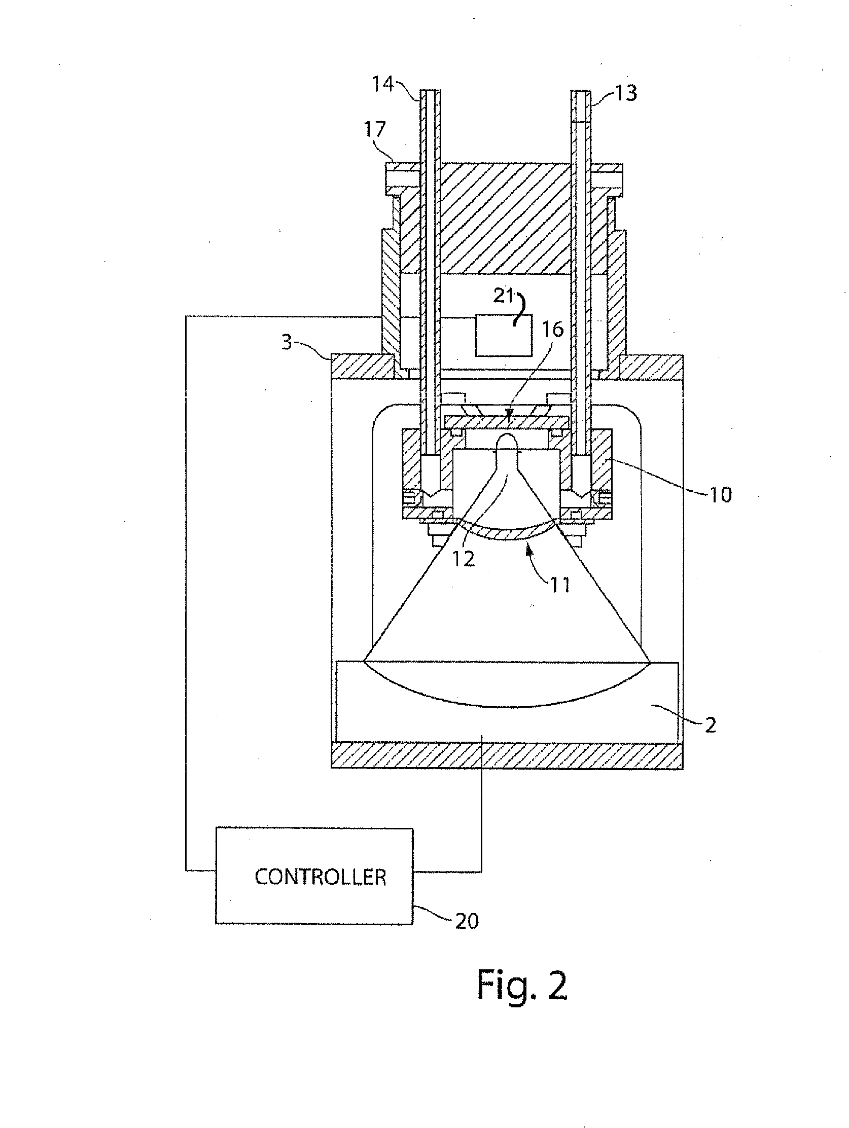 Method and system for acoustically treating material