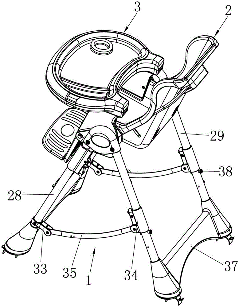 A kind of children's dining chair