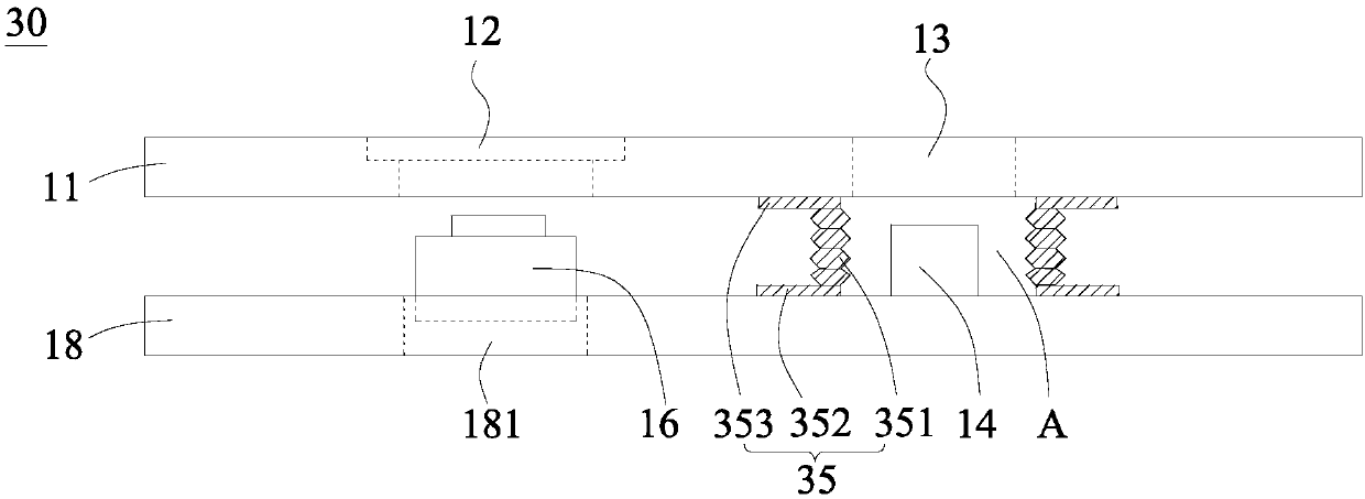 Cover plate component, camera component and terminal device