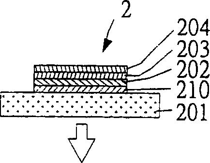 Color adjustable plane color conversion organic device and producing method