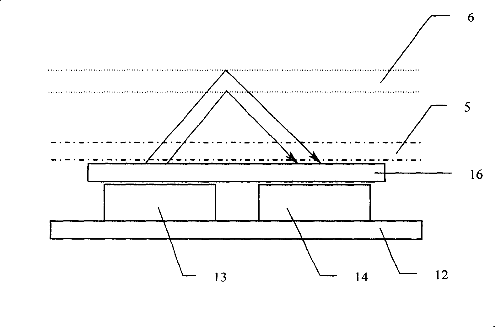 Reflex type infra-red artery waveform collector and sensor