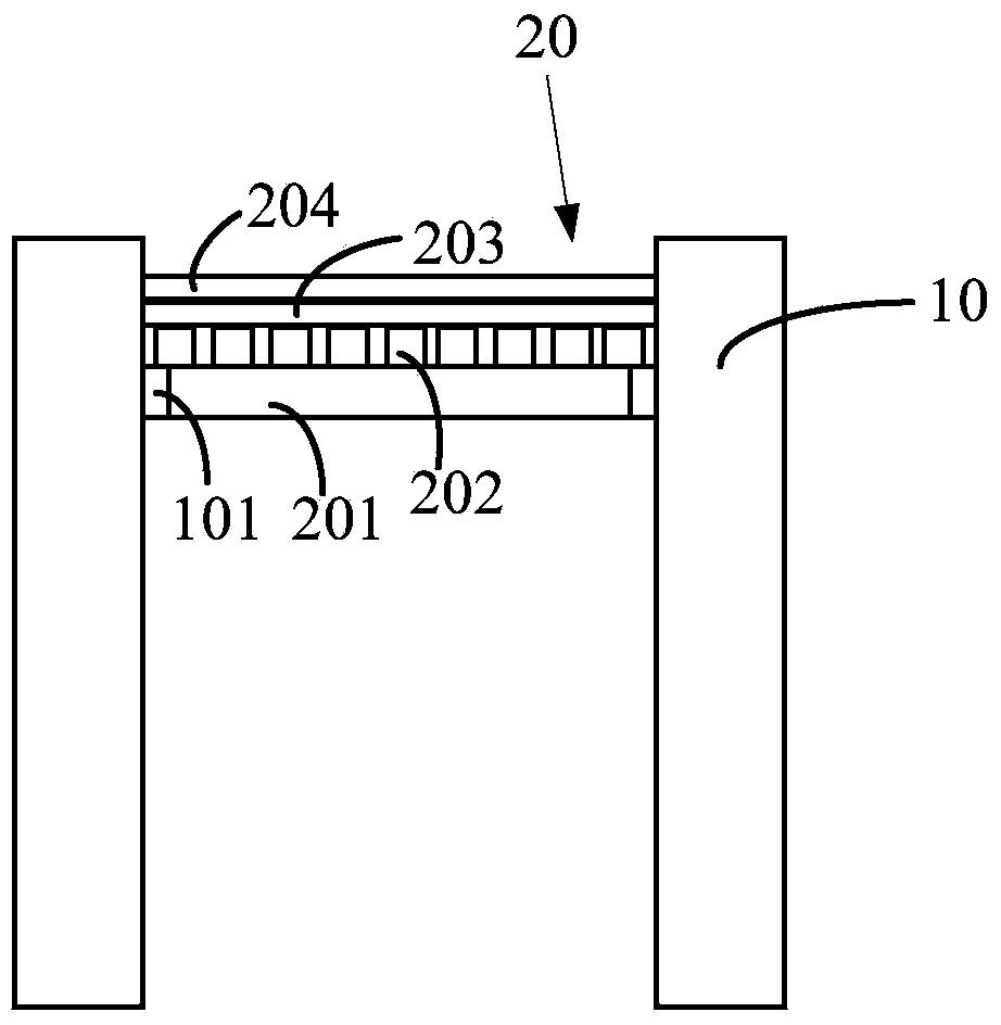 Platform formwork structure and construction method thereof