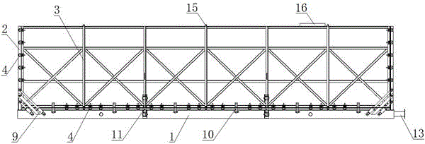 Automatic folding tank