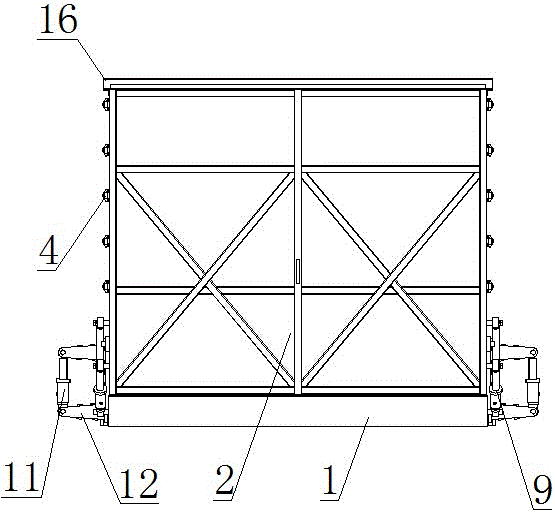 Automatic folding tank