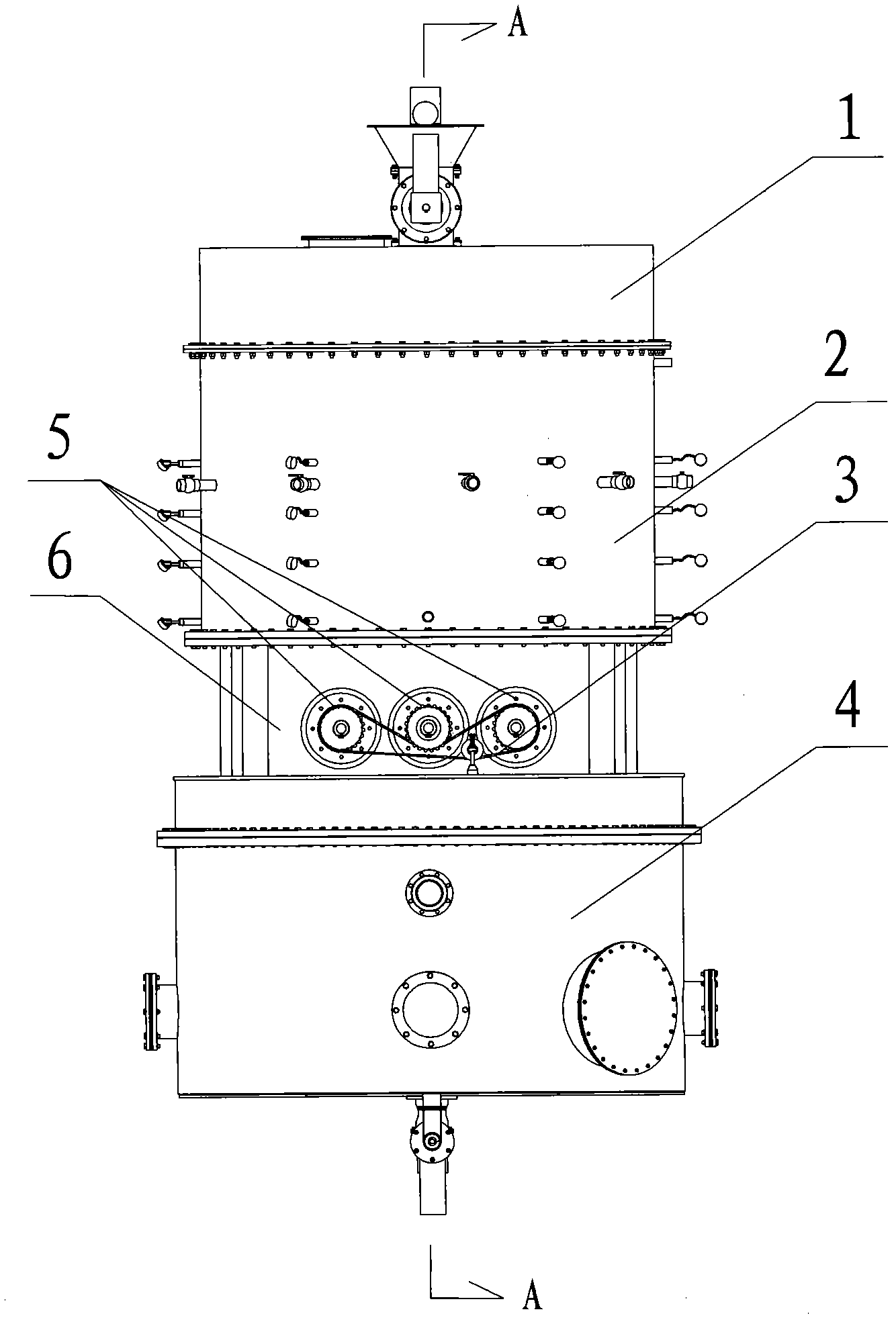 Biomass gasification reaction furnace and automatic control method thereof