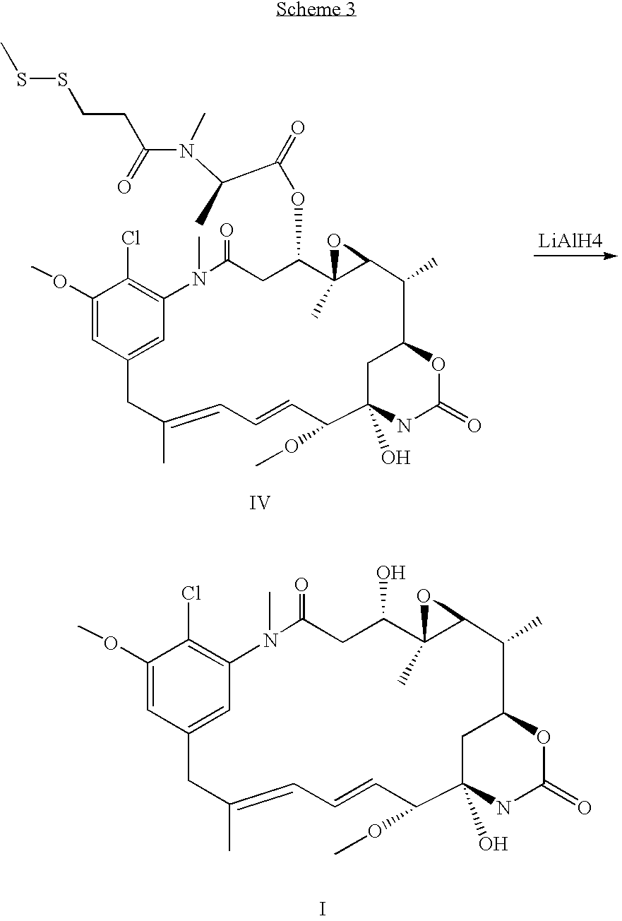 Process for preapring maytansinol