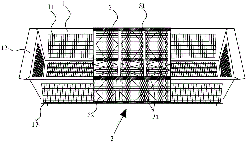 Size-adjustable draining basket of water trough