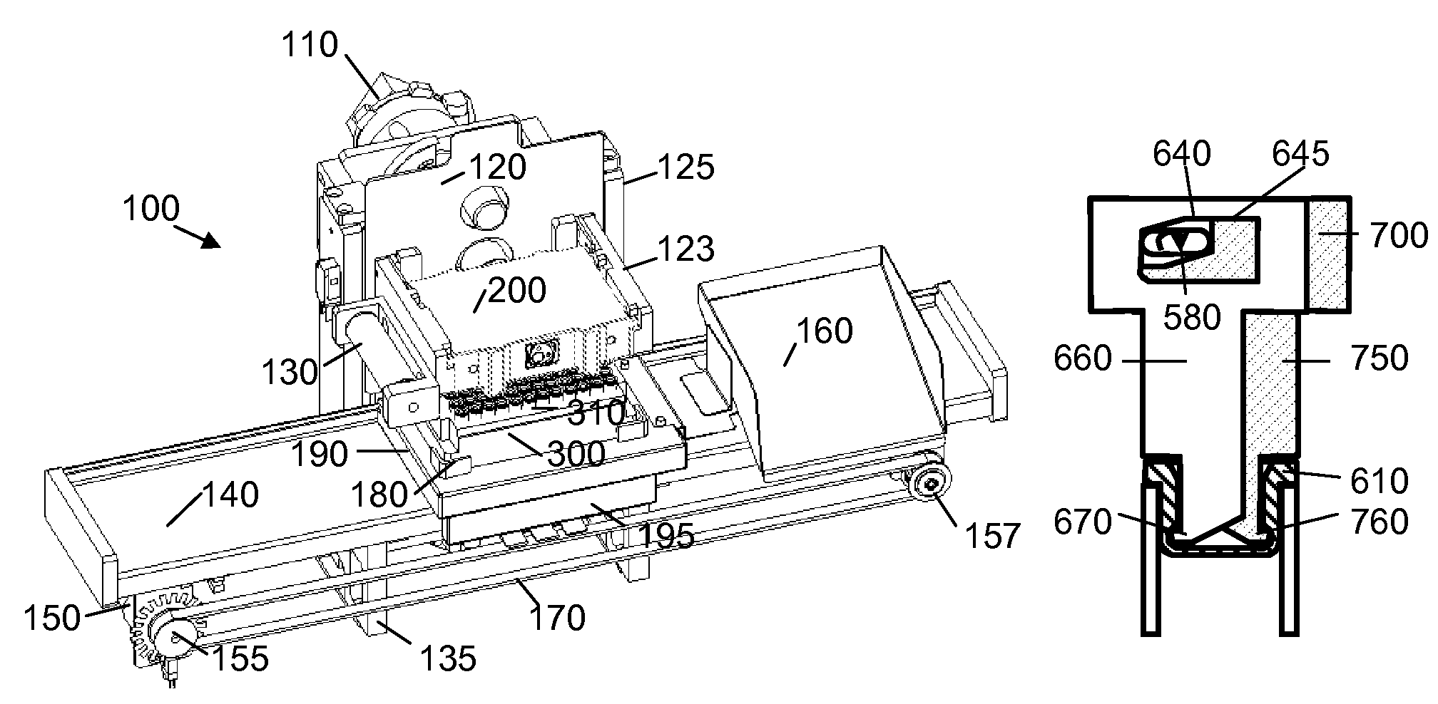 System and method for simultaneous capping/de-capping of storage containers in an array