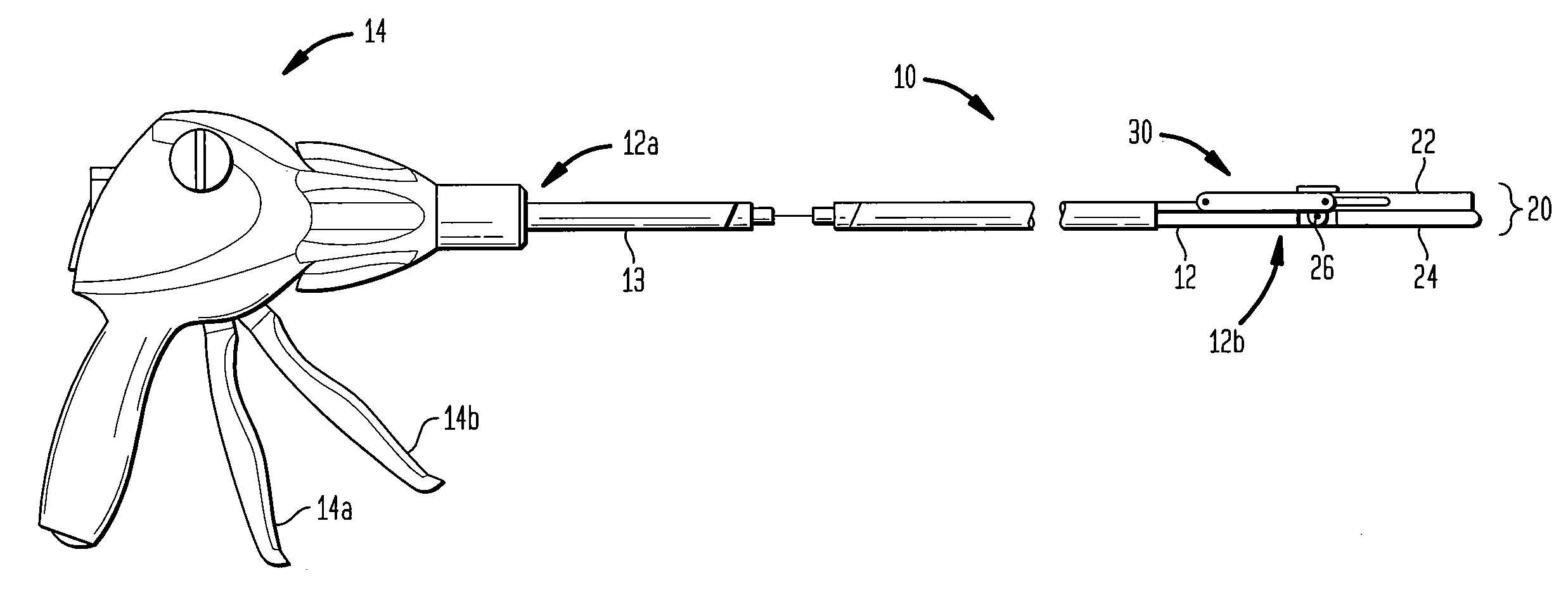 Surgical stapler with an end effector support