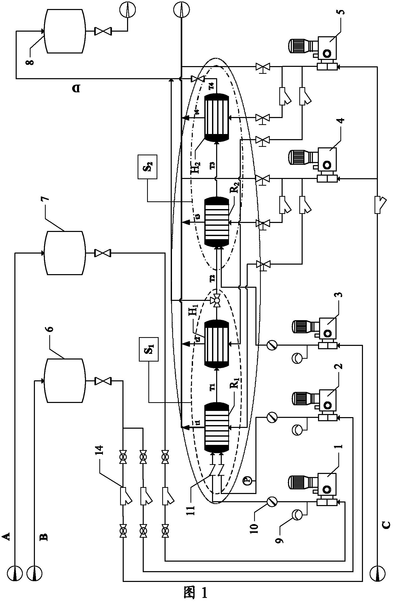 Method of producing petroleum sulfonate by micro reaction system grading sulfonation