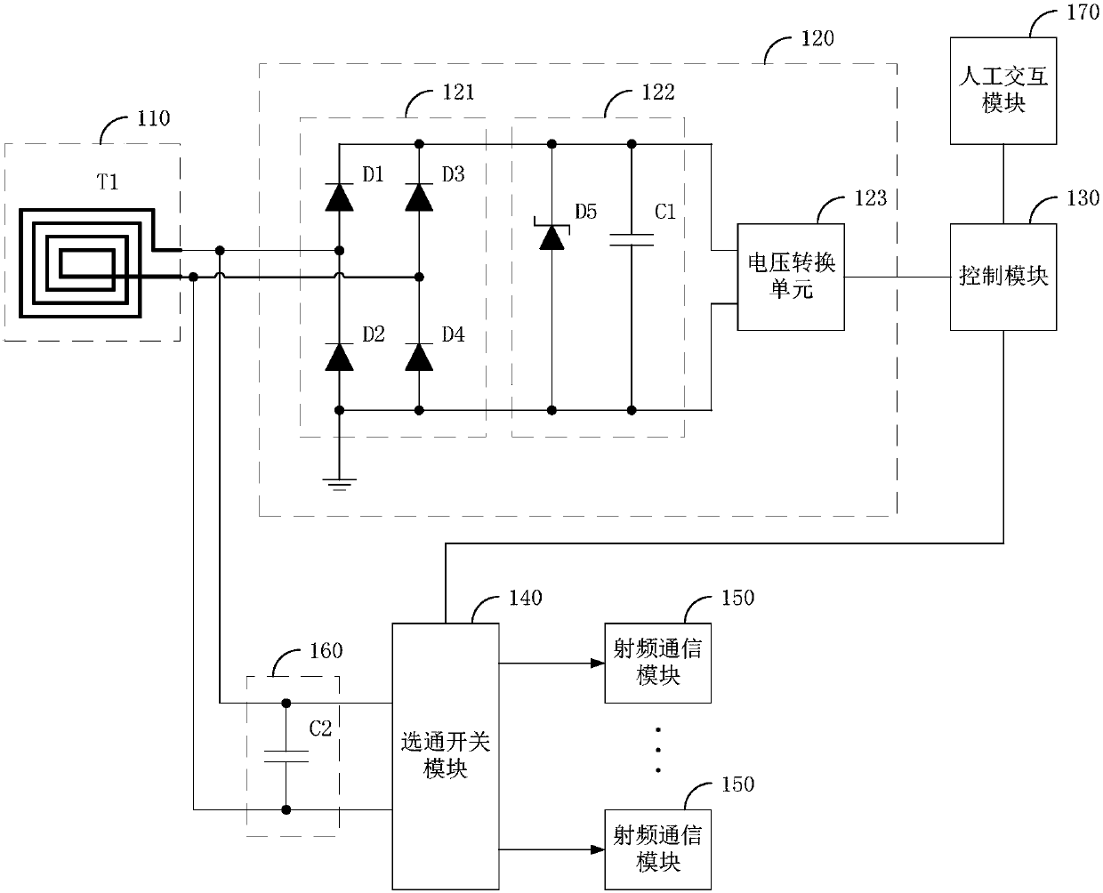 Control circuit for near field communication (NFC) and smart card