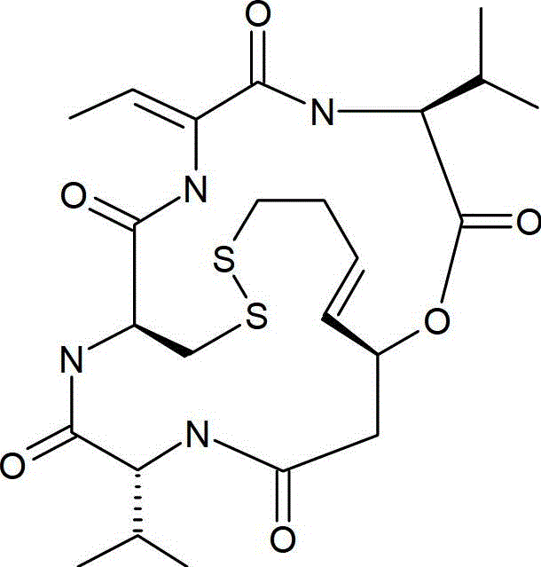 A kind of preparation method of romidepsin