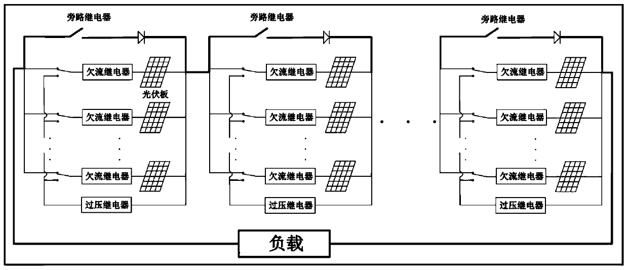 Circuit reconstruction system and method for photovoltaic array where illumination part is shielded