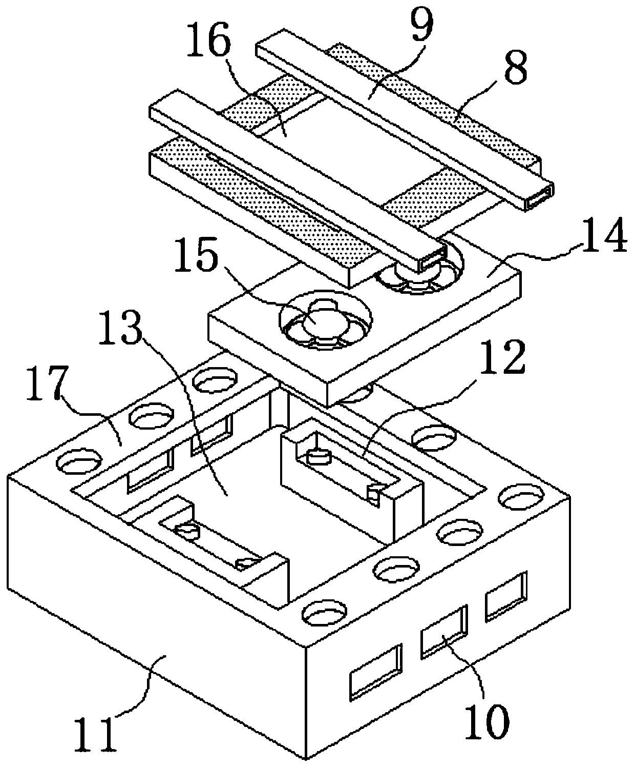 Shell structure of a high and low voltage complete set of equipment