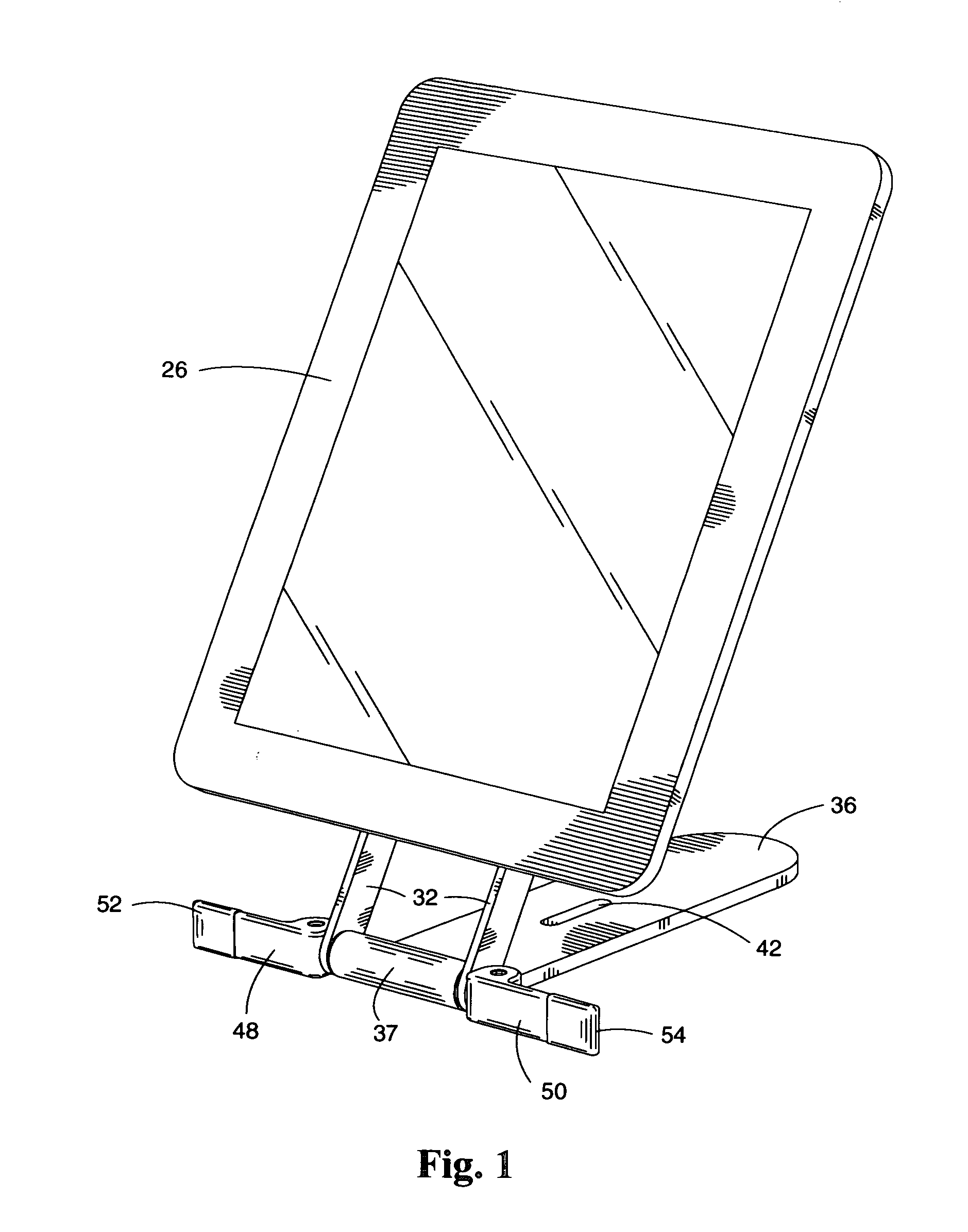 Multi-positional stand and under cabinet mount for a tablet computer