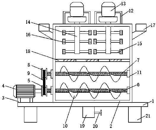 Feed mixer for animal husbandry